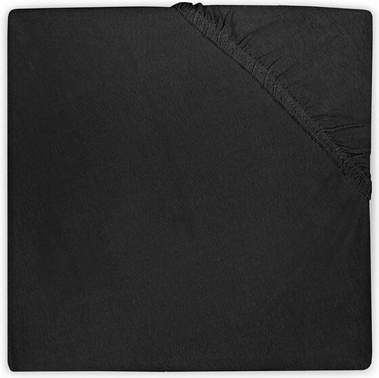 Jollein Jersey Fitted Sheet - 60x120cm - Black