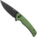 SENCUT Serene S21022B-5, Noir D2, Aluminium Vert, couteau de poche