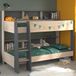 Parisot Lit superposé Leo - Chêne/Gris – 90x200