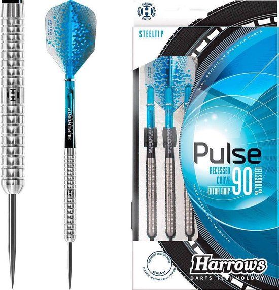 Harrows Pulse 90% Tungsten 22 gram Steeltip Dartpijlen