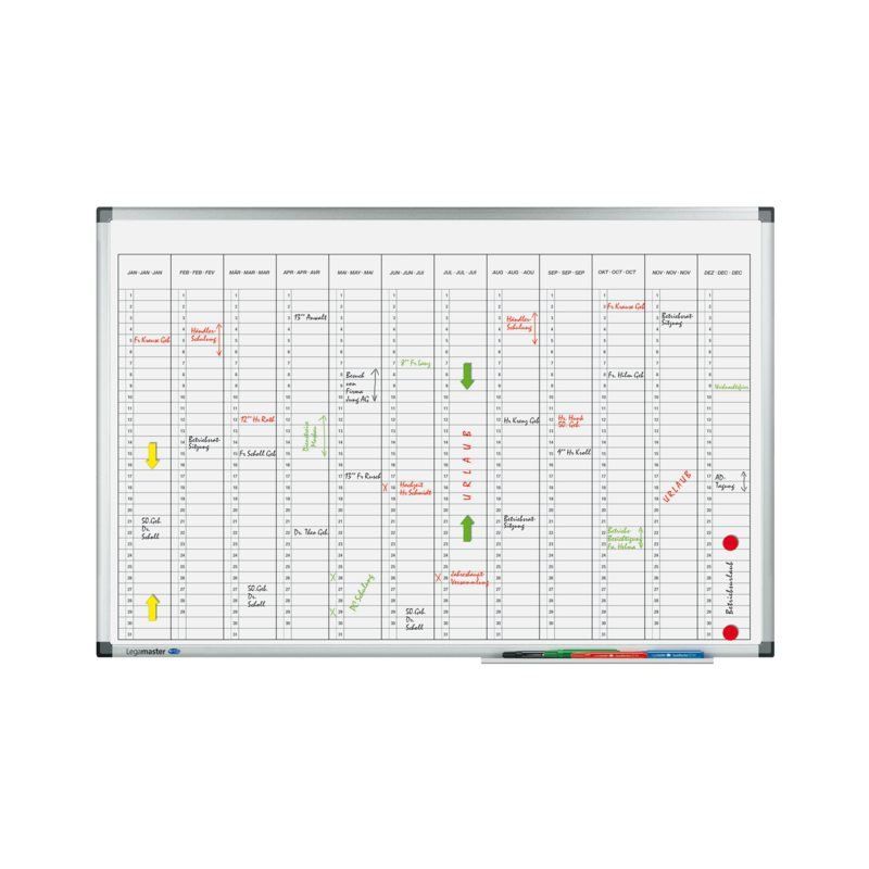 Legamaster Planbord premium jaarpanner verticaal 60x90cm