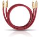 Oehlbach NF 214 Master Set, bordeaux, 0.50m audio kabel