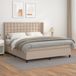 Maison Exclusive - Boxspringbed met matras, cappuccino-bruin, 160x200 cm, kunstleer
