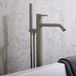 Hudson Reed Mitigeur bain douche îlot - Gris - Design moderne - Commande unique - Elements
