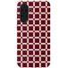 Selencia Vivid Backcover voor de Samsung Galaxy A37 (5G) - Check This Burgundy