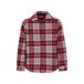 TYGO & vito flanel relaxed fit geruit overhemd - donkerrood