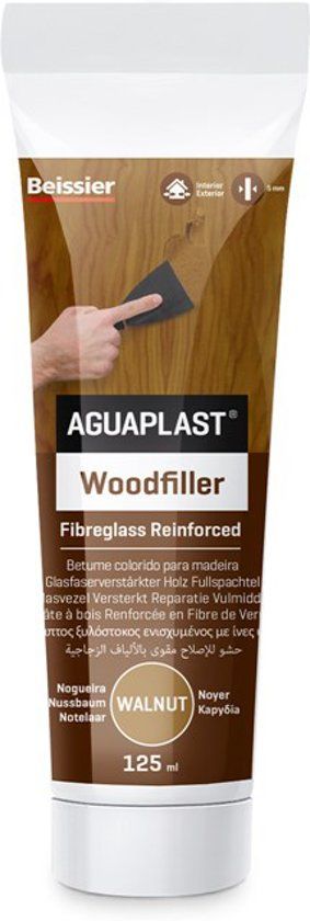 Beissier Aguaplast Woodfiller - Walnut - 125ml