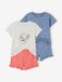 VERTBAUDET Set van 2 katoenen pyjamashorty's blauw