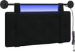 vidaXL Hangend hoofdbord Met LED-verlichting Zwart Fluweel