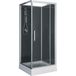 Xellanz Domino Complete Douchecabine - 80x80x210cm - Aluminium - Mat Chroom - 5mm Glas