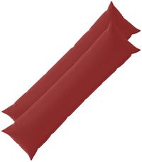 vidaXL - Coussin - 2 pièces - HEERLEN - Rouge vin - 40 x 145 cm - Polyester