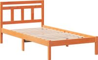 vidaXL Bedframe Massief Grenenhout Bruin 80 x 200 cm
