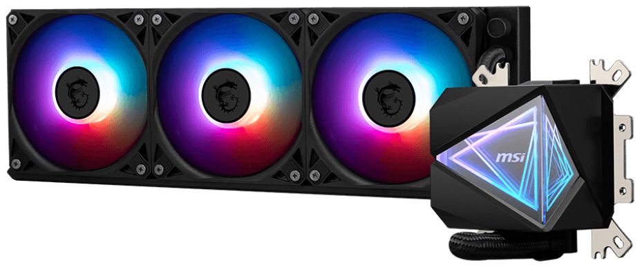 MSI MAG CORELIQUID I360 - CPU Cooler - Liquid Cooler - 120mm Fans - Black