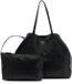 GUESS shopper Victtoria 2 in 1 Tote Black Logo zwart