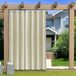 Omgoods - Rideau d'extérieur - Opaque Imperméable et Résistant aux intempéries Beige 177 x 213 cm