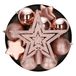 House of Seasons Kerstballen met ster piek set - 40-delig - lichtroze - kunststof