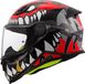 LS2 FF812 Kid Punk Grijs Rood Kinder Integraalhelm