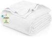 Utopia Bedding Witte deken van 100% katoen [kingsize - 228,6 x 274,3 cm] 350 g/m² - lichte, zachte en ademende thermische deken voor alle seizoenen