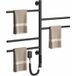 Snq – Sèche-serviette Électrique Mural 82w – 5 Barres Chauffantes Pivotantes À 180° – Acier Inoxydable 304 – Minuterie Et Thermostat 45-70°c