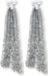 Inge-glas Inge's Christmas Decor Gmbh 6x stuks kerstslinger zilver ca. 270cm