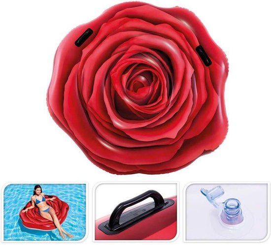 Intex RED ROSE MAT - Rood - 137 x 132 cm - 58783