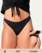 Moodies Undies Moodies menstruatie ondergoed - Lasercut String - licht kruisje - maat L - Zwart