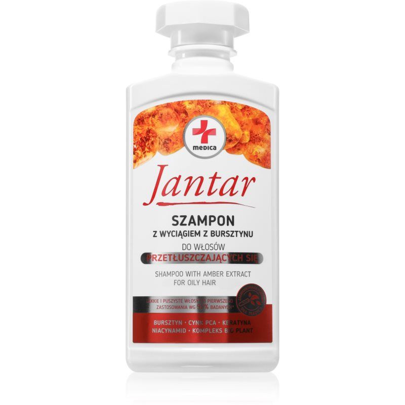 Ideepharm Jantar Medica Shampoo For Oily Hair With Amber Extract 330 Ml