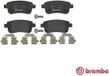 Brembo P68041 Jeu de plaquettes de frein à disque arrière - Jeu de 4