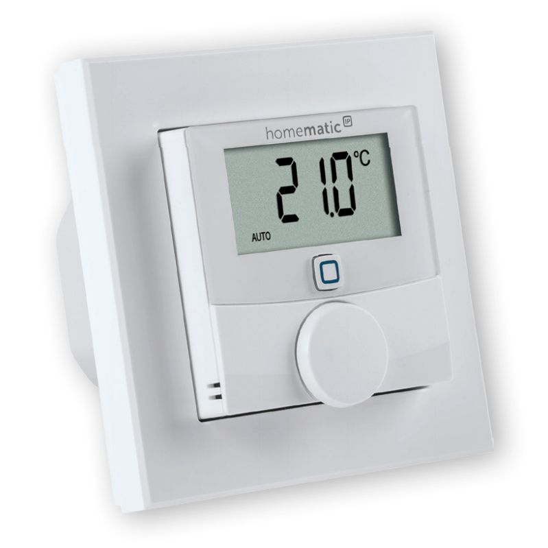 Homematic IP HmIP-WTH-B Wandthermostaat Draadloos | Wit | LCD Display