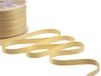 Furlanis - Dubbel satijnen lint, Italiaanse stof - geelgoud, 10 mm x 25 m