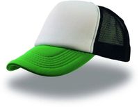 Atlantis Headwear Rapper Cap AT505 - White/Green/Black - One size