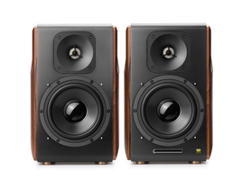 Edifier S3000PRO - Bluetooth 5.0 Boekenplank Speakers - Zwart/Hout - 120W