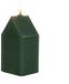 Annas Collection Kaars huisje wax 3d vlam 5x6x15 cm jade groen