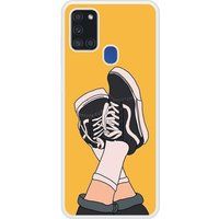 Samsung Galaxy A21S Sneakers Verstevigd hoesje met sublimatie bedrukking