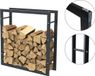 Bc-elec - HHWPF0024 Râtelier à bois en acier noir 80*100*25CM