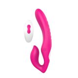 DreamToys Remote Double Dipper Duo Vibrator - Roze - Siliconen - 22 cm