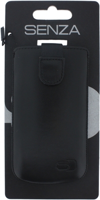 Senza Leather Slide Case Black Size S