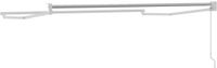 vidaXL - Handmatige Afscheidingsframe - 3,5 x 2 m - Wit - Gepoedercoat Aluminium
