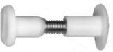 Deltafix Koppelbouten M6x36mm Wit 4 Stuks met Moer