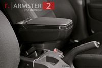 Armster Armrests Ford Fiesta 2017 Black Grey Kunstleer
