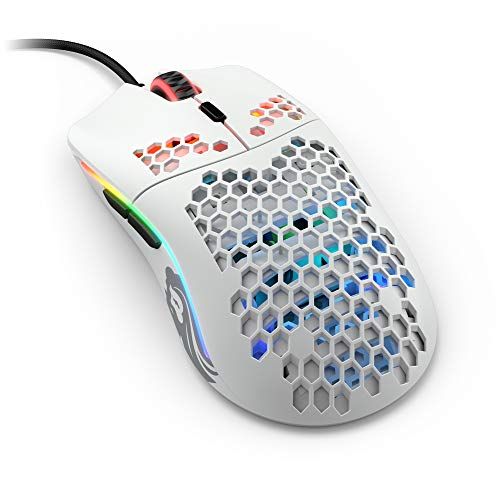 Glorious PC Gaming Race Model O- (Small) Gaming Mouse - White - Matte