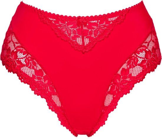 Plaisir Beate Maxi Slip - Rood - Dames - Maat XXL