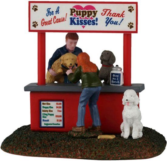 Lemax Puppy Kissing Booth