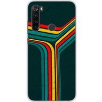 Xiaomi Redmi Note 8T Retro lines bedrukt siliconen hoesje