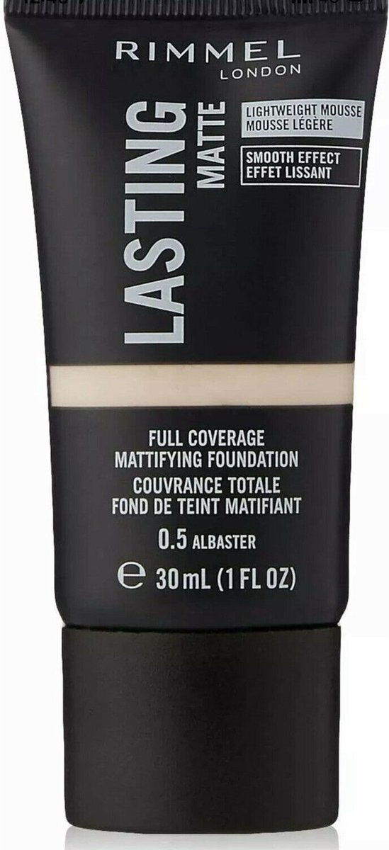 Rimmel London Rimmel Lasting Matte Foundation - 0.5 Albaster