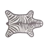 Jonathan Adler Badteppich Zebra Grau Baumwolle