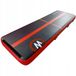 Tapis de gymnastique gonflable sans marque Airtrack 300x100x20 cm - Noir/Rouge