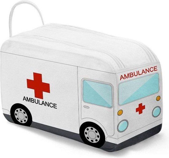 Balvi Toilettas Ambulance - 24 x 12 cm - Wit - PVC - Unisex - Kinderen