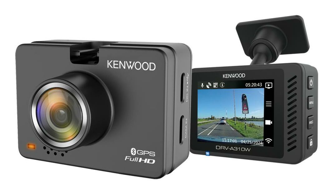 Kenwood DRV-A310W Dashcam - Full HD - 2MP - Dual Dashcam - GPS - WiFi - 2"