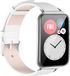 Strap-it Leren smartwatch bandje - wit